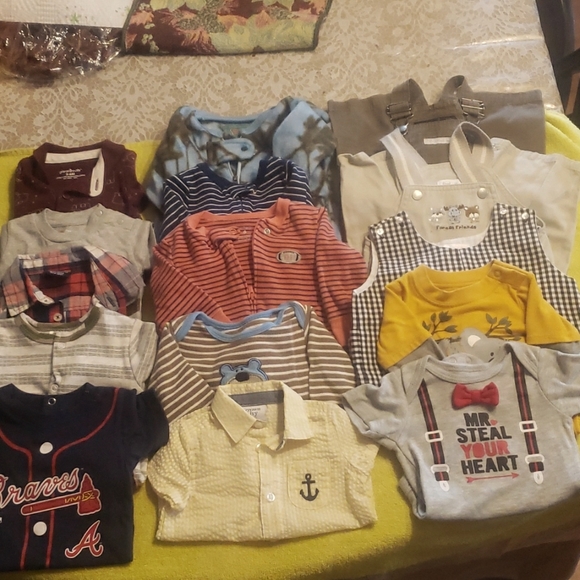 Varieties Other - Bundle (Lot) 15 Peices Baby Boy Clothes 0-6 Months Like New